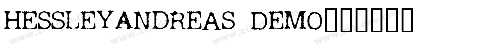 HessleyAndreas Demo字体转换